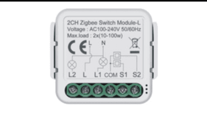 Smart switch 2ch L Zigbee