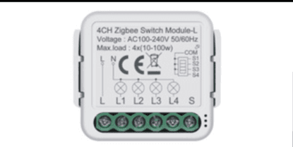 Smart switch 4ch L Zigbee
