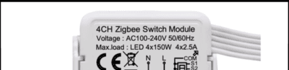 Smart switch 4ch Zigbee